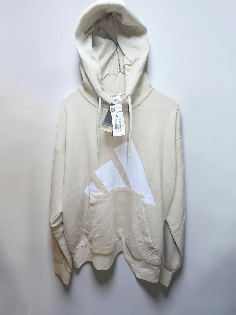 Adidas Medium Hooded Sweatshirt Cream / Off White